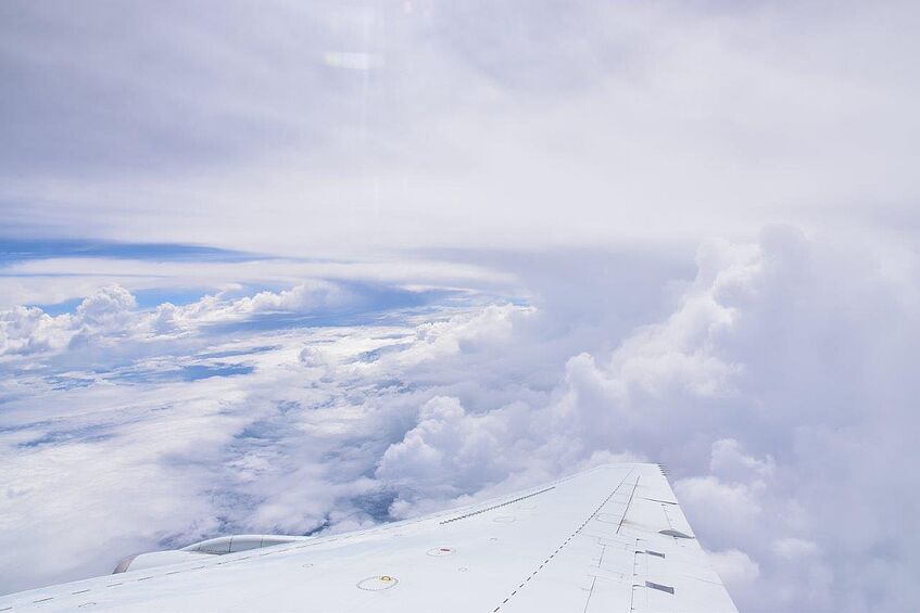 Convective clouds in the area of the SPCZ.