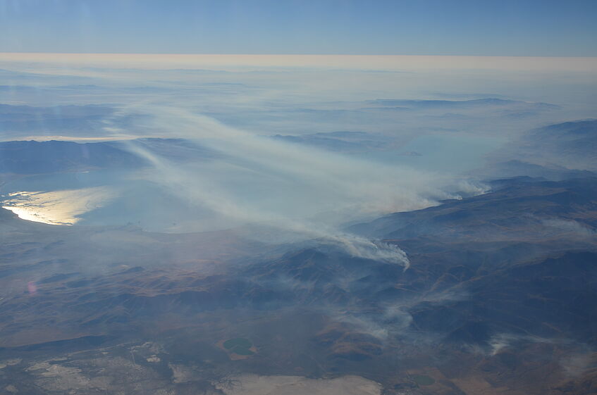 Forest fires on the way to Anchorage