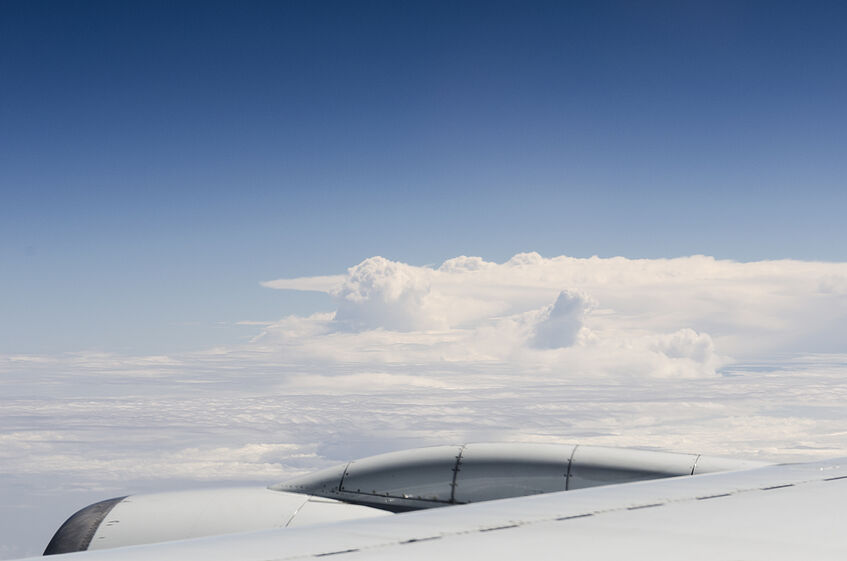 High convective clouds at the ITCZ.