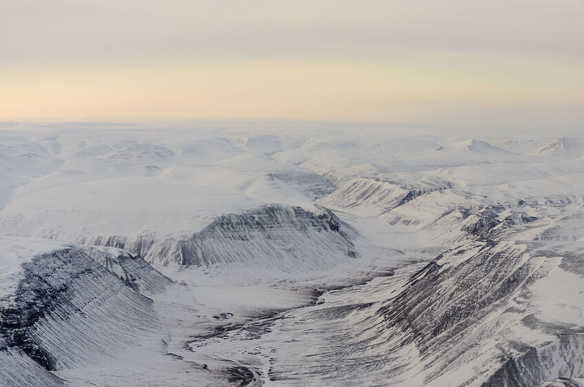 Glaciers and Mountains of Greenland.