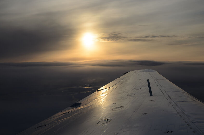 Sunset in the Arctic.