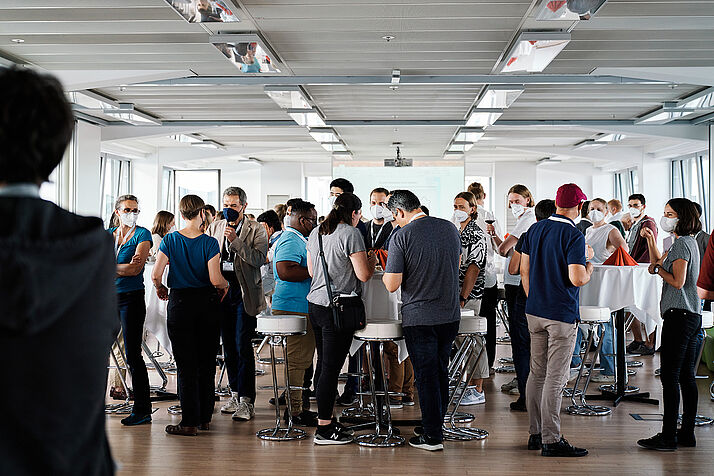 Audience at the ice breaker