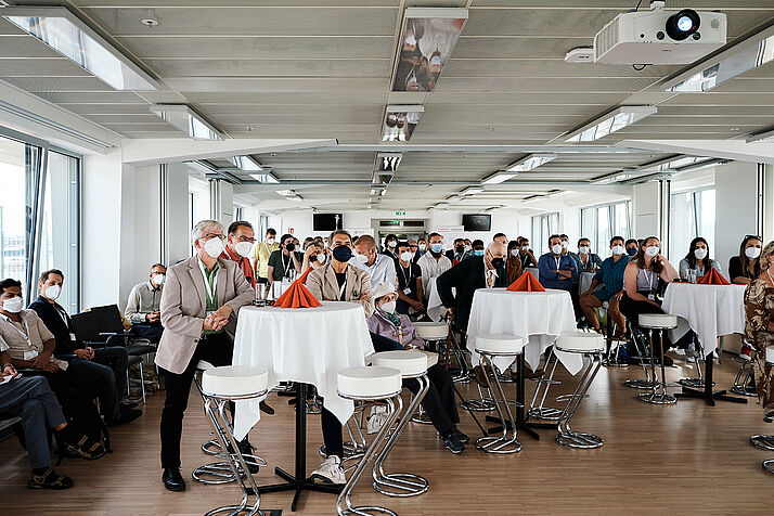 Audience at the ice breaker.